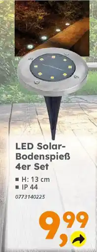 Globus Baumarkt LED Solar- Bodenspieẞ Angebot