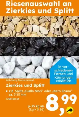 Globus Baumarkt Zierkies und Splitt Angebot