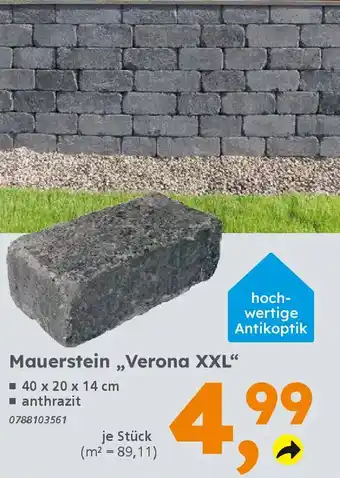 Globus Baumarkt Mauerstein „Verona XXL" Angebot