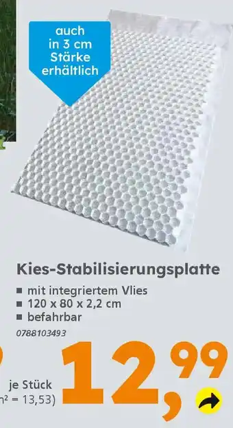 Globus Baumarkt Kies-Stabilisierungsplatte Angebot