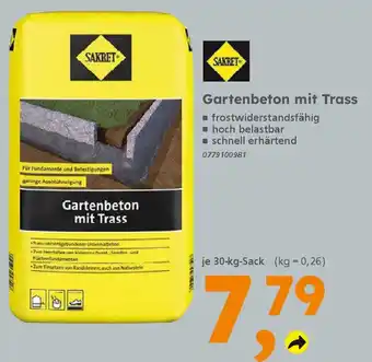 Globus Baumarkt SAKRET Gartenbeton mit Trass Angebot