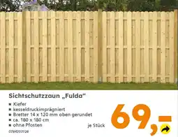 Globus Baumarkt Sichtschutzzaun „,Fulda❝ Angebot