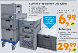 Globus Baumarkt System-Stapelboxen und Körbe Angebot