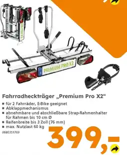 Globus Baumarkt Fahrradheckträger „Premium Pro X2" Angebot