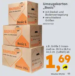 Globus Baumarkt Umzugskarton ,,Basic" Angebot
