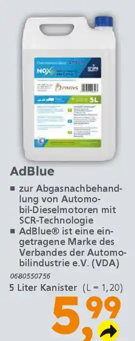 Globus Baumarkt AdBlue Angebot