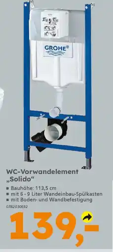 Globus Baumarkt GROHE WC-Vorwandelement ,Solido" Angebot
