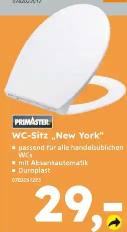 Globus Baumarkt PRIMASTER WC-Sitz,,New York" Angebot