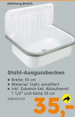 Globus Baumarkt Stahl-Ausgussbecken Angebot