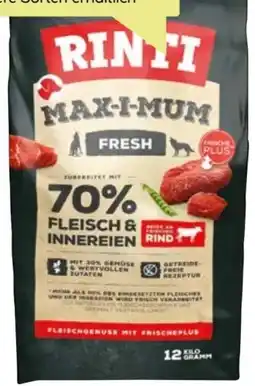 BayWa Rinti Hundefutter Max-I-Mum Angebot