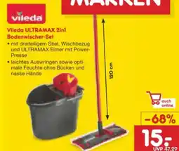 Netto Marken-Discount Vileda Bodenwischer-Set Ultramax 2in1 Microfibre Angebot