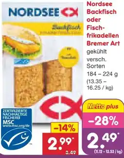 Netto Marken-Discount Nordsee Backfisch Angebot