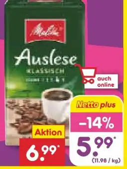 Netto Marken-Discount Melitta Kaffee Auslese Angebot