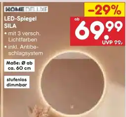 Netto Marken-Discount Home Deluxe LED-Spiegel Sila Angebot