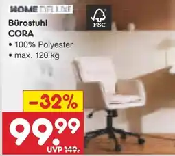 Netto Marken-Discount Home Deluxe Bürostuhl Cora Angebot