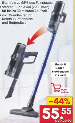 Netto Marken-Discount Clean Maxx Akku-Zyklonstaubsauger Angebot