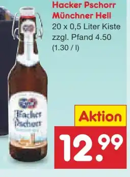 Netto Marken-Discount Hacker-Pschorr Münchner Hell Angebot