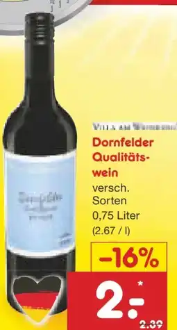 Netto Marken-Discount Dornfelder Wein Angebot