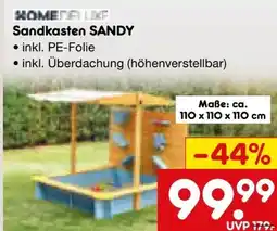 Netto Marken-Discount Home Deluxe Sandkasten Sandy Angebot