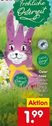 Netto Marken-Discount Fröhliche Osterzeit Osterhase Angebot