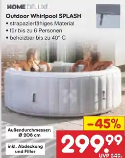 Netto Marken-Discount Home Deluxe Outdoor Whirlpool Splash Angebot