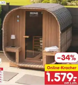 Netto Marken-Discount Home Deluxe Outdoor-Sauna Cube Angebot