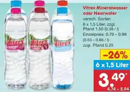 Netto Marken-Discount Vitrex Natürliches Mineralwasser Angebot