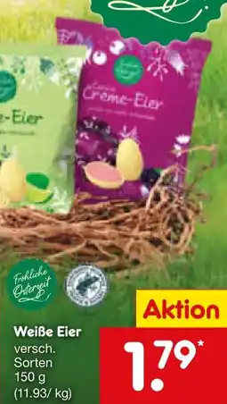 Netto Marken-Discount Fröhliche Osterzeit Weiße Eier Angebot