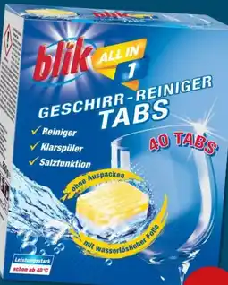 PENNY Blik All in 1 Geschirr Reiniger Tabs Angebot