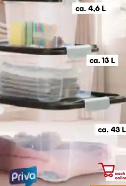 Netto Marken-Discount Priva Aufbewahrungsboxen 3er Set Angebot