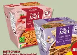 PENNY Taste of Asia Spicy Cheese Style Nudeln Angebot