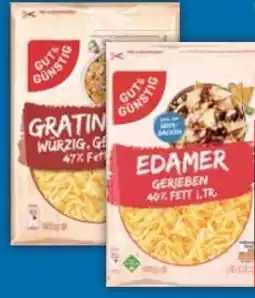 E-Center Gut & Günstig Geriebener Käse Angebot