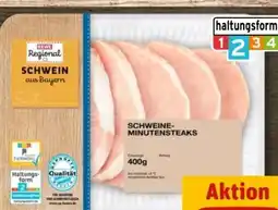 REWE Center Rewe Regional Schweine Minutensteaks Angebot