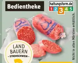 REWE Center Metzgerei Landbauern Schiller Strohschwein Zwiebelmettwurst Angebot