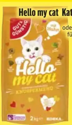 Edeka Gut & Günstig Hello my Cat Katzentrockennahrung Angebot