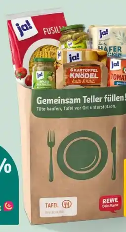 REWE ja! Spendentüte Angebot