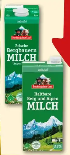 REWE Berchtesgadener Land Frische Bergbauern Milch Angebot
