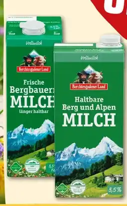 REWE Center Berchtesgadener Land Frische Bergbauern Milch Angebot