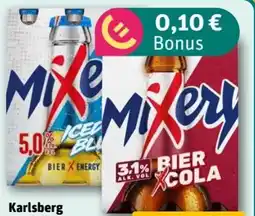 REWE Center Karlsberg MiXery Bier + Cola X Angebot