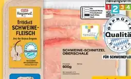 REWE Center Rewe Regional Schweine-Schnitzel-Oberschal Angebot