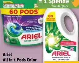 REWE Center Ariel All in 1 Color Pods Angebot