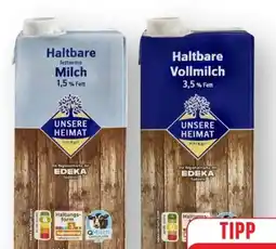 Edeka Unsere Heimat Echt & Gut Haltbare Fettarme Milch Angebot