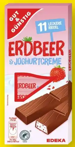 Scheck-in-Center Gut & Günstig Erdbeer Joghurtcreme Riegel Angebot