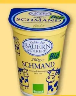 REWE Center Upländer Bauern Molkerei Bio Schmand Angebot