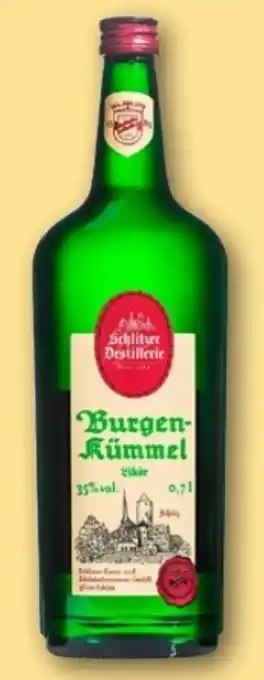 REWE Center Schlitzer Destillerie Burgenkümmel Likör Angebot
