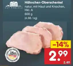 Netto Marken-Discount Gut Ponholz Hähnchen-Oberschenkel Angebot