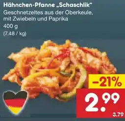 Netto Marken-Discount Hähnchen-Pfanne Schaschlik Angebot