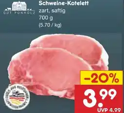 Netto Marken-Discount Gut Ponholz Schweine-Kotelett Angebot
