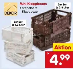 Netto Marken-Discount Dekor Mini Klappboxen Angebot