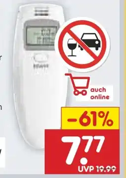 Netto Marken-Discount easy! MAXX Digitaler Alkoholtester Angebot